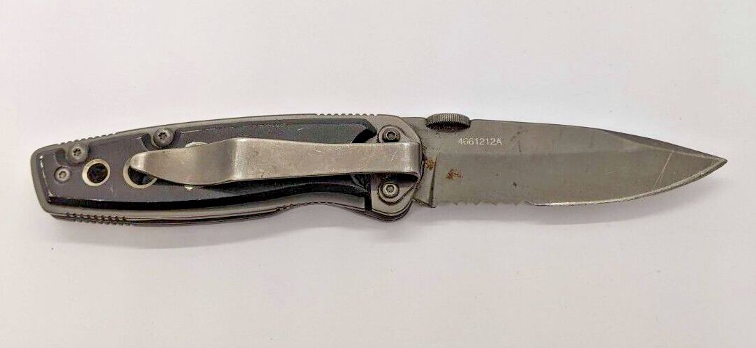 WINCHESTER BLACK COMBINATION Blade Linerlock Pocket Knife
