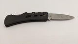 Sabre Stainless Steel Black Plain Drop Point Blade Folding Pocket Knife Lockback