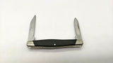 Buck USA 309 Dated 2008 Folding Pocket Knife 2 Blades Black Sawcut Delrin Handle