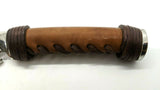 Wildsteer Fixed Blade Knife 4.5" Stainless Steel Z50Cd13 Tanto Full Tang Leather