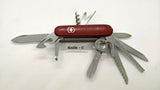 Vtg Victorinox Champion Officier Suisse SAK Folding Pocket Knife Mag Glass 91mm