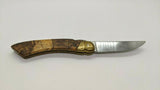 Vtg Le Petit Correze 8cm Stainless Steel Blade Folding Pocket Knife Walnut Wood