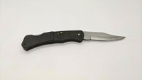 Bear MGC USA 9 Stars Folding Pocket Knife Plain Edge Lockback Black G10 Handlle