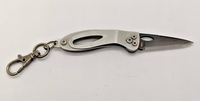 Stanley Coast Cutlery Titanium ST115 Plain Edge Folding Pocket Knife Keychain