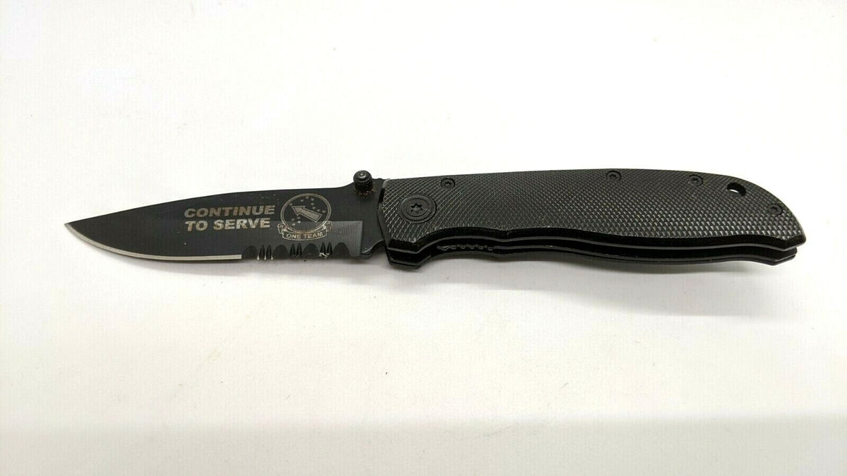 Sparta "Continue To Serve One Team" Folding Pocket Knife Combo Liner G