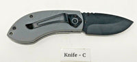 Stone River Stubby NRA Folding Pocket Knife Plain Edge Liner Lock Black G10 SS