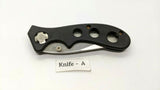 Frost Cutlery Folding Pocket Knife Stainless Steel Plain Edge Liner Lock ABS Blk