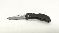 Frost Cutlery Flying Falcon Folding Pocket Knife SS Rostfrei Combo Lockback Blk