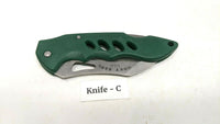 Frost Cutlery Navy Seal USA Folding Pocket Knife Combo Edge Lockback Tactical