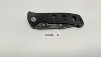Smith & Wesson Extreme Ops SWA6 Folding Pocket Knife Plain Edge Liner Lock Black