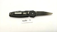 Klein Tools 44052BLK Folding Pocket Knife Plain Edge Tanto Lockback Black SS