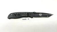 Smith & Wesson Extreme Ops CK5TBS Folding Tactical Knife Tanto Combo Liner Lock