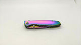 Tac-Force Speedster TF-573 Folding Pocket Knife Assisted Plain Frame Rainbow