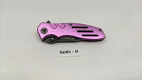 Smith & Wesson Extreme Ops SWA24SP Folding Pocket Knife Combo Edge Liner Pink