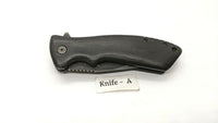 Elk Ridge ER-A002 Folding Pocket Knife Plain Edge Liner Lock Wood Handle SS