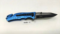 Tac-Force Speedster TF-835 Tactical Folding Pocket Knife Assisted Police Blue