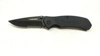 Husky Black Single Combo Edge Blade Folding Pocket Knife Liner Lock **Various**