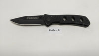 Smith & Wesson Extreme Ops SWA6 Folding Pocket Knife Plain Edge Liner Lock Black