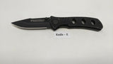 Smith & Wesson Extreme Ops SWA6 Folding Pocket Knife Plain Edge Liner Lock Black