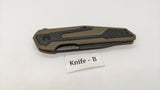 Kershaw 1160 Fraxion Anso Design Folding Pocket Knife Plain Edge Liner Lock G10