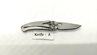 True Utility Skeleton Folding Pocket Knife Black Handle Frame Lock Plain Edge