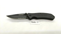 Husky Black Single Combo Edge Blade Folding Pocket Knife Liner Lock **Various**