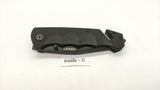 Coast DX330 Combination Blade Folding Pocket Knife Liner Lock Black Nylon Handle