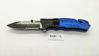 Tac-Force Speedster TF-835 Tactical Folding Pocket Knife Assisted Police Blue