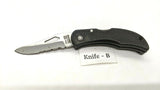 Frost Cutlery Flying Falcon Folding Pocket Knife SS Rostfrei Combo Lockback Blk