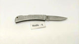 Winchester Stainless Steel Folding Pocket Knife Plain Edge Lockback Drop Point