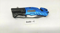 Tac-Force Speedster TF-835 Tactical Folding Pocket Knife Assisted Police Blue