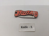 Nite Ize DooHickey Small Folding Pocket Knife Lockback Keychain Plain Aluminum
