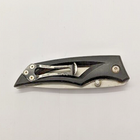 Vintage Gerber Open Aluminum Handle Drop Point Combination Blade Folding Knife