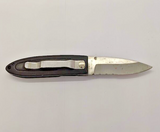 Fury 88010 Drop Point Combination Blade Frame Lock Folding Pocket Knife