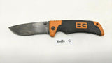 Gerber Bear Grylls Scout Folding Pocket Knife Drop Point Fine/Serrated Edge