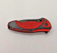 Tac Force Speedster Drop Point Combination Blade Liner Lock Red Folding Knife