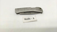 Winchester Stainless Steel Folding Pocket Knife Plain Edge Lockback Drop Point