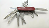 Vtg Victorinox Champion Officier Suisse SAK Folding Pocket Knife Mag Glass 91mm