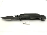 Albatross Best 6 In 1 Survival Tactical Folding Pocket Knife Combo Edge Liner