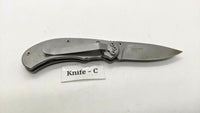 Browning Model 5098 Folding Pocket Knife Plain Edge Frame Lock Camo Rubber & SS