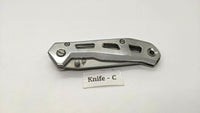 Gerber Airlift Silver Folding Pocket Knife Stainless Steel Frame Lock Plain Edge