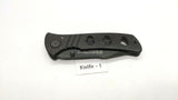Smith & Wesson Extreme Ops SWA6 Folding Pocket Knife Plain Edge Liner Lock Black