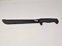 SOG Sogfari Machete Plain Edge Black Fixed Blade Knife With Sheath