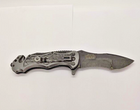 Zombie Hunter ZB-018 Stainless Steel Combination Blade Folding Pocket Knife