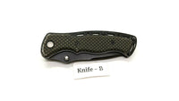 Sheffield Black Carbon Fiber Style Folding Pocket Knife Plain Edge Liner Lock