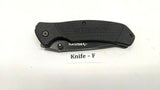 Husky Black Single Combo Edge Blade Folding Pocket Knife Liner Lock **Various**