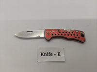 Nite Ize DooHickey Small Folding Pocket Knife Lockback Keychain Plain Aluminum
