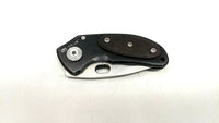 True Utility Folding Pocket Knife Frame Lock Plain Stainless Steel & Wood Handle