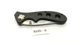 Frost Cutlery Folding Pocket Knife Stainless Steel Plain Edge Liner Lock ABS Blk