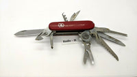 Vtg Victorinox Champion Officier Suisse SAK Folding Pocket Knife Mag Glass 91mm